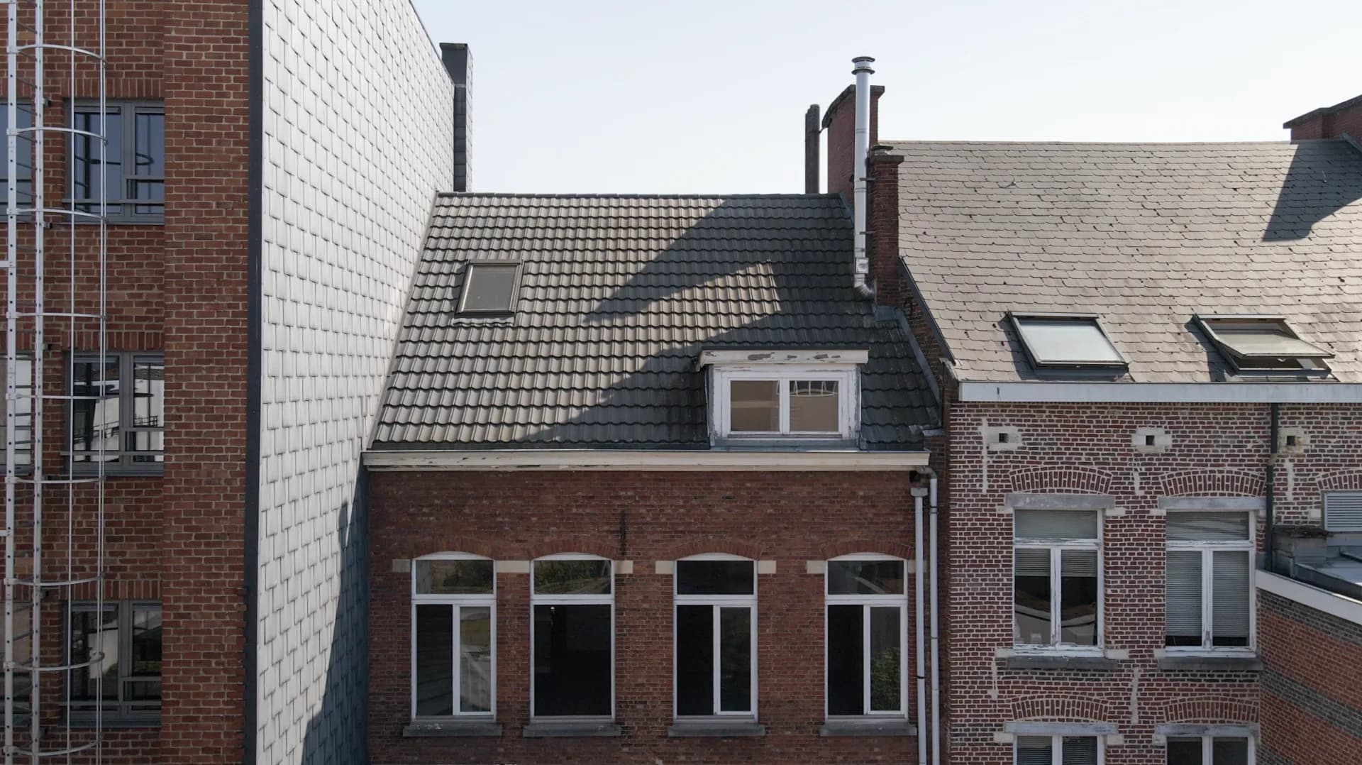 Roof before/after - before